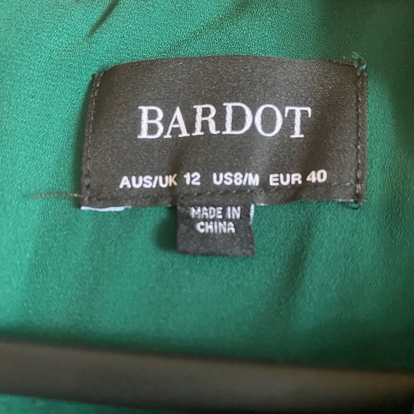 Bardot Bottle Green Dress - Picture 4 of 5
